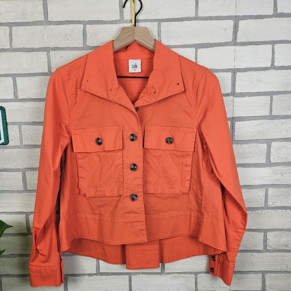 CAbi Orange Tiger Lily Swing Resort Jacket Size XS - Picture 3 of 9